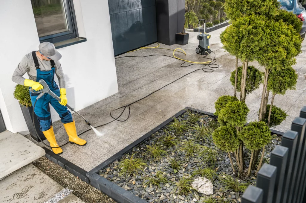 AM Cleaning Services offers services of Residential Cleaning, House Cleaning, Deep Cleaning, Move Out Cleaning, Airbnb Cleaning, Post-Constrction Clean, Commercial Cleaning in Colton, Fontana, Loma linda, Jurupa, Beaumont, Rancho Cucamonga, Riverside, Redlands - Residential CleaningMen Pressure Washing House Surrounding Concrete Elements